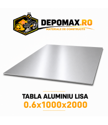 Tabla aluminiu lisa 0.6mm, 1000x2000mm (1050A)